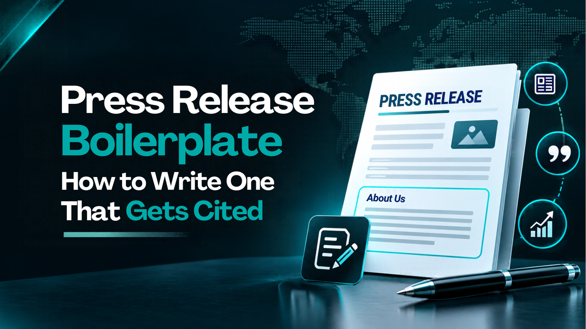 Press Release Boilerplate 