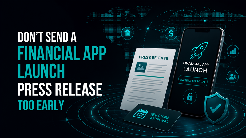 Don't Send a Financial App Launch Press Release Too Early