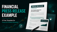 financial press release example / financial press release template