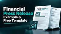 Financial press release example & template