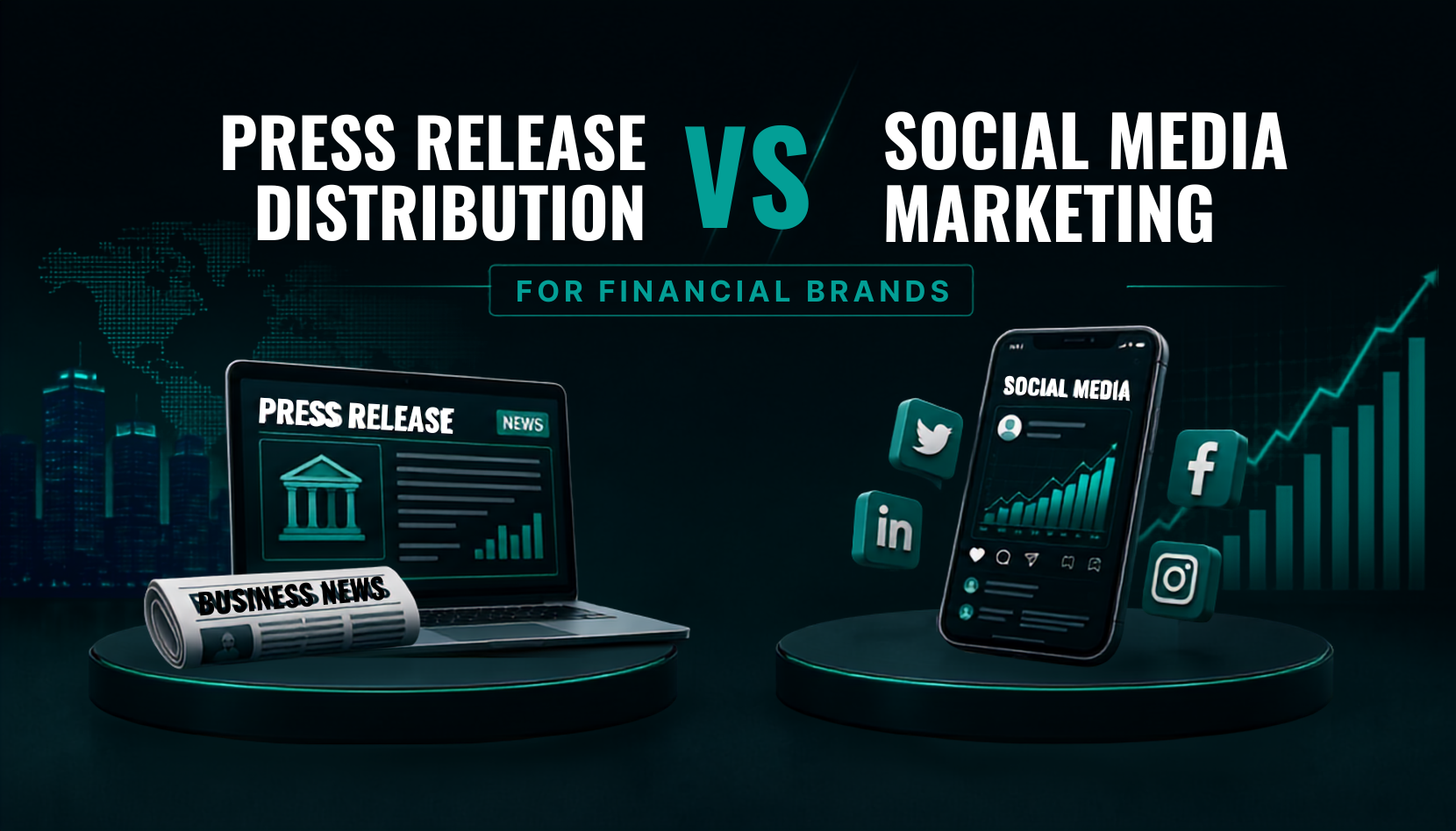 Press Release Distribution vs Social Media Marketing for Financial Brands