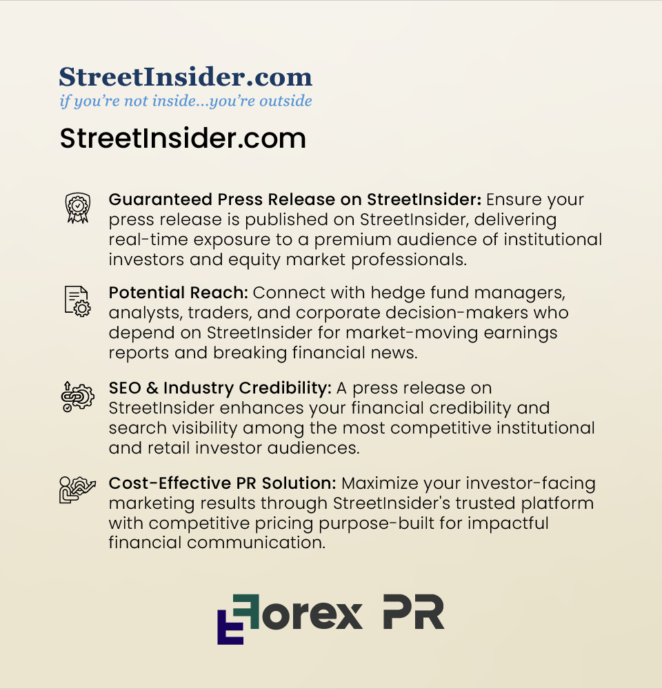 Press Release on StreetInsider