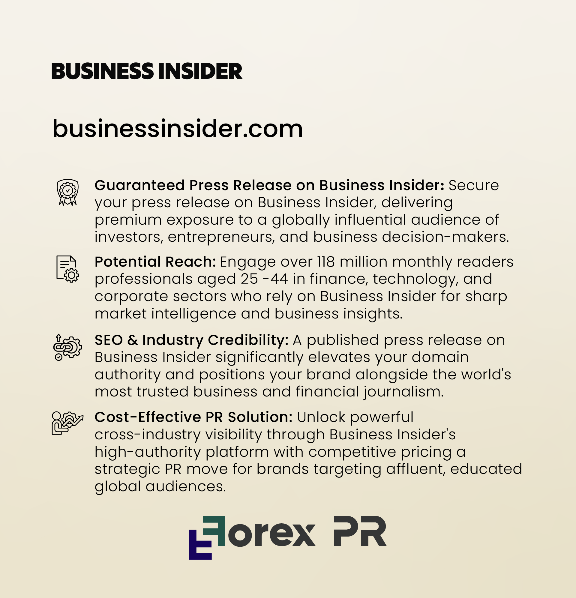 Press Release on Business Insider