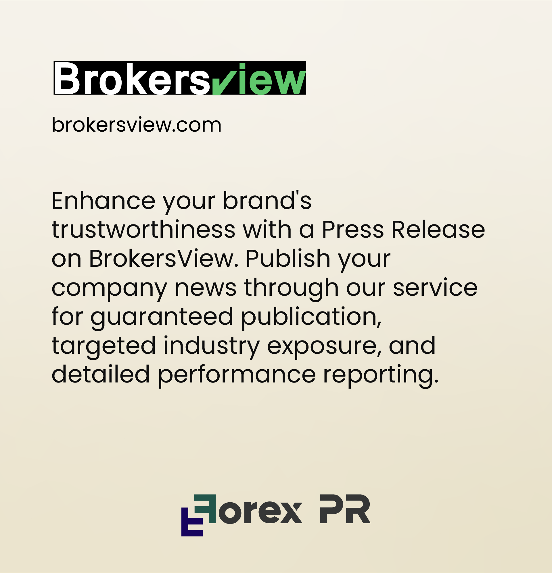 Broker views press release