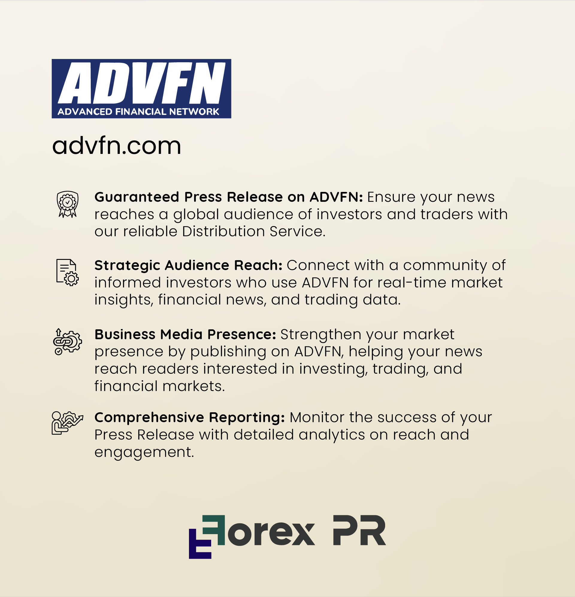 PR on ADVFN