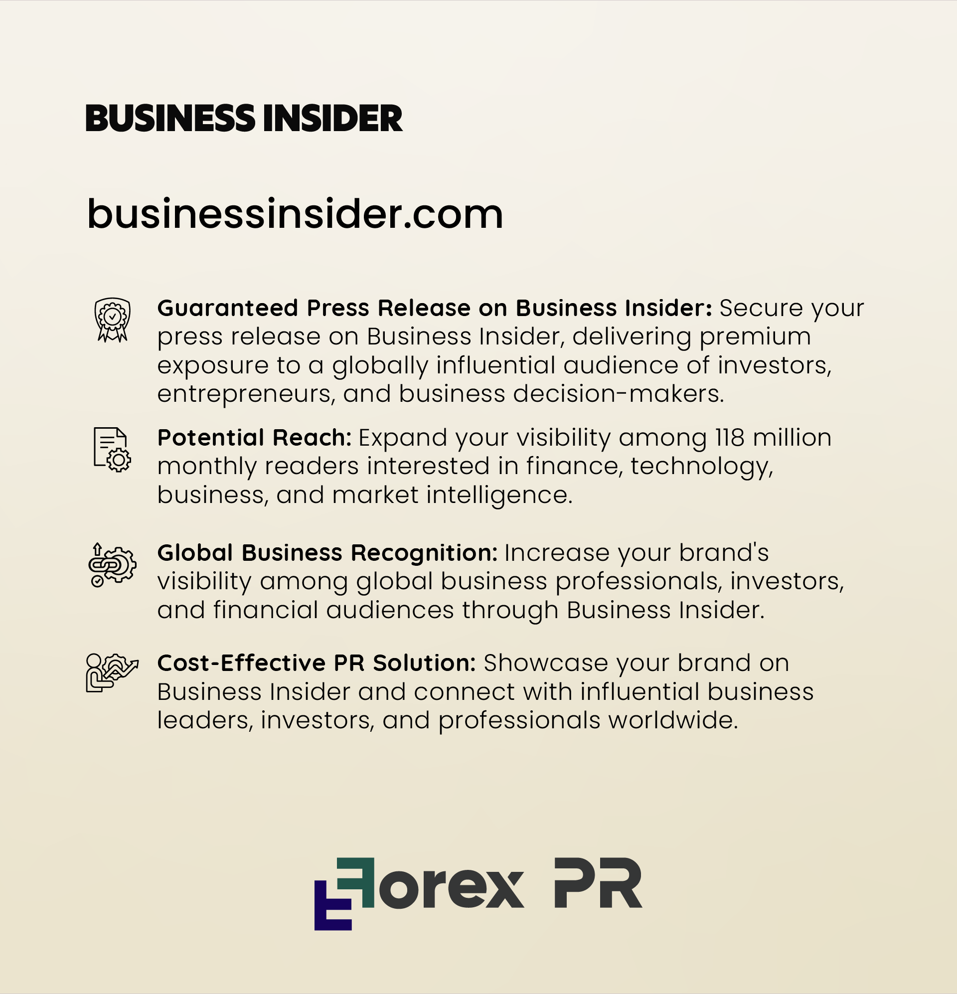 Press Release on Business Insider