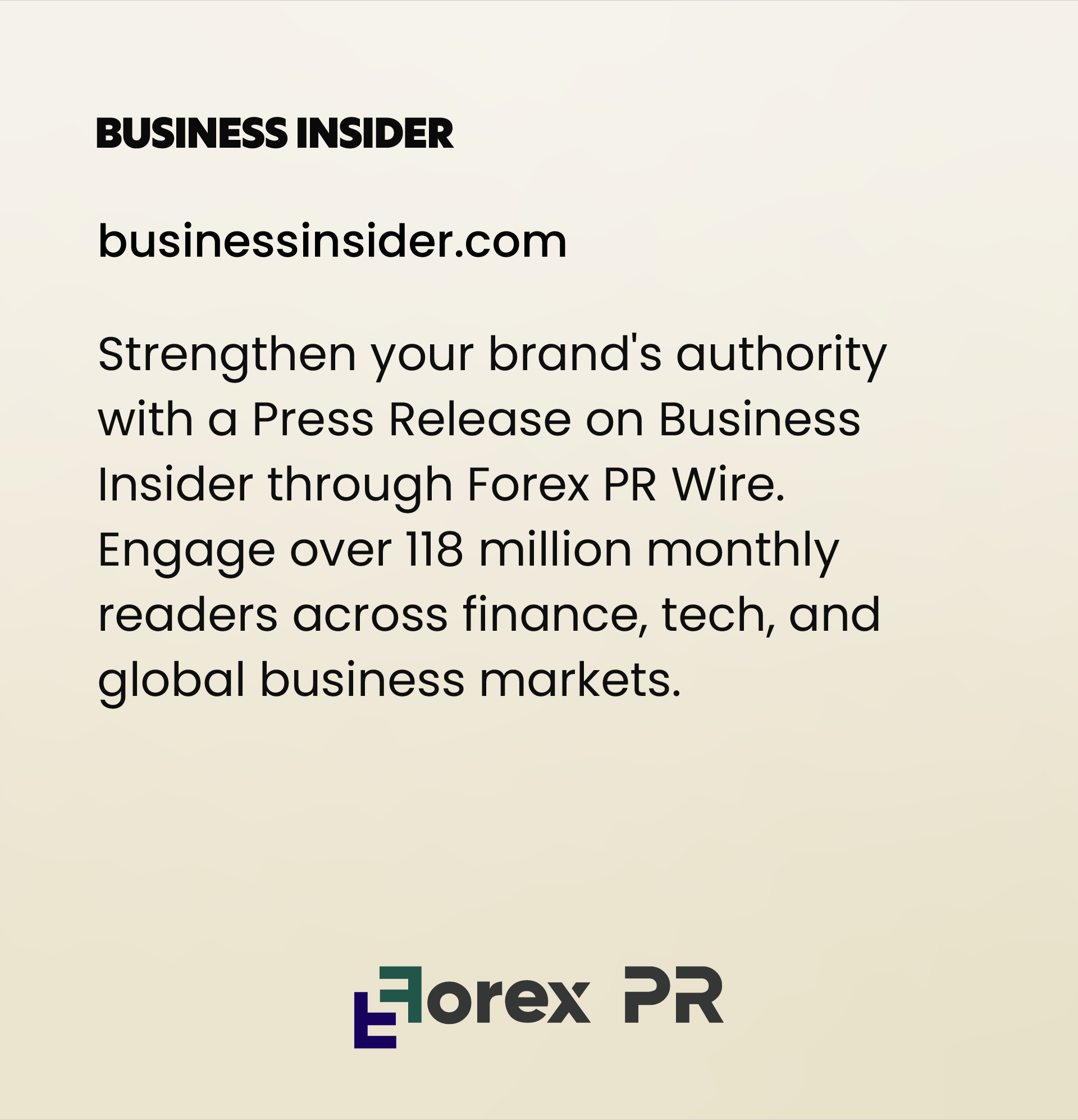 Press Release on Business Insider
