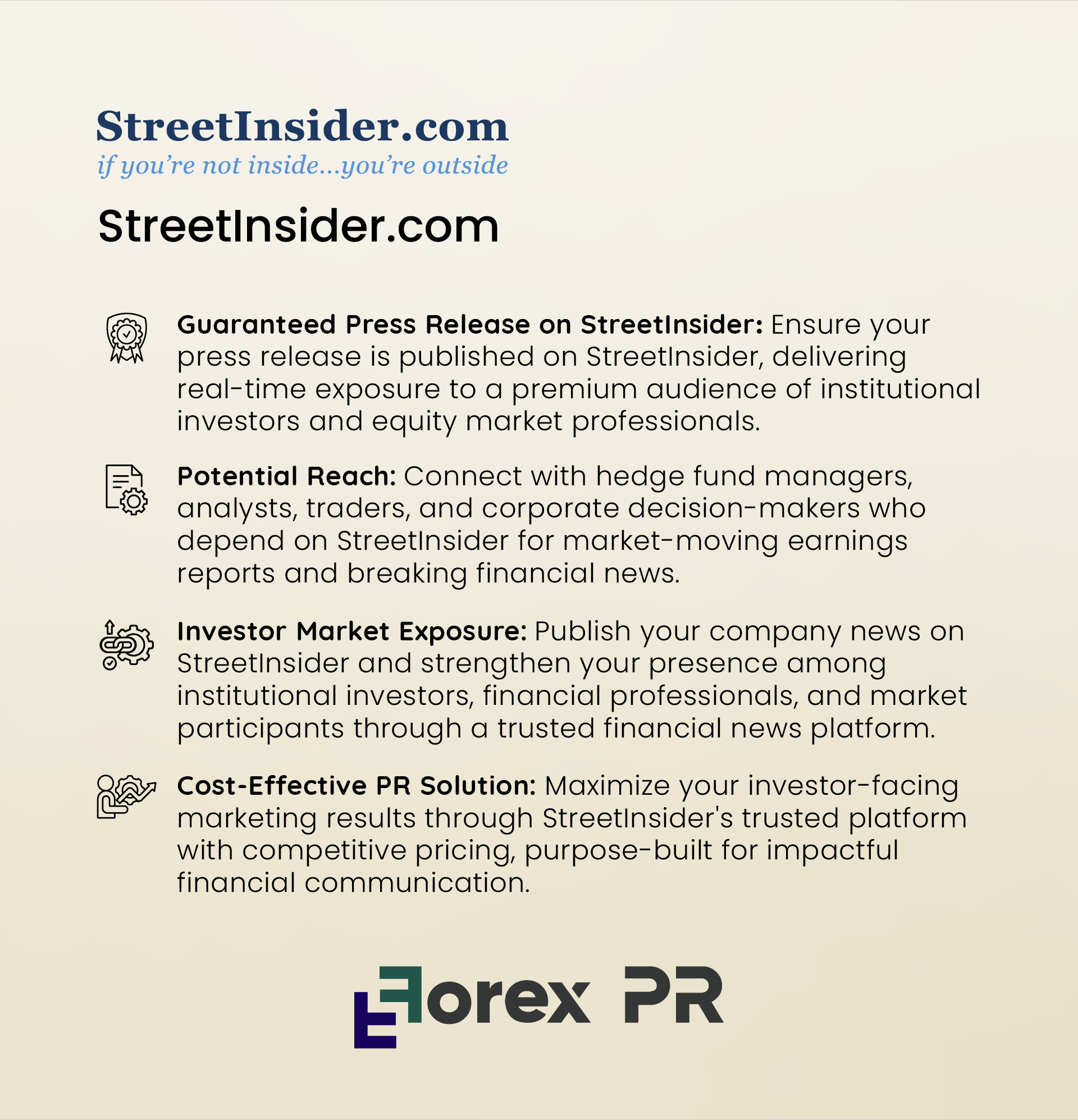 Press Release on StreetInsider