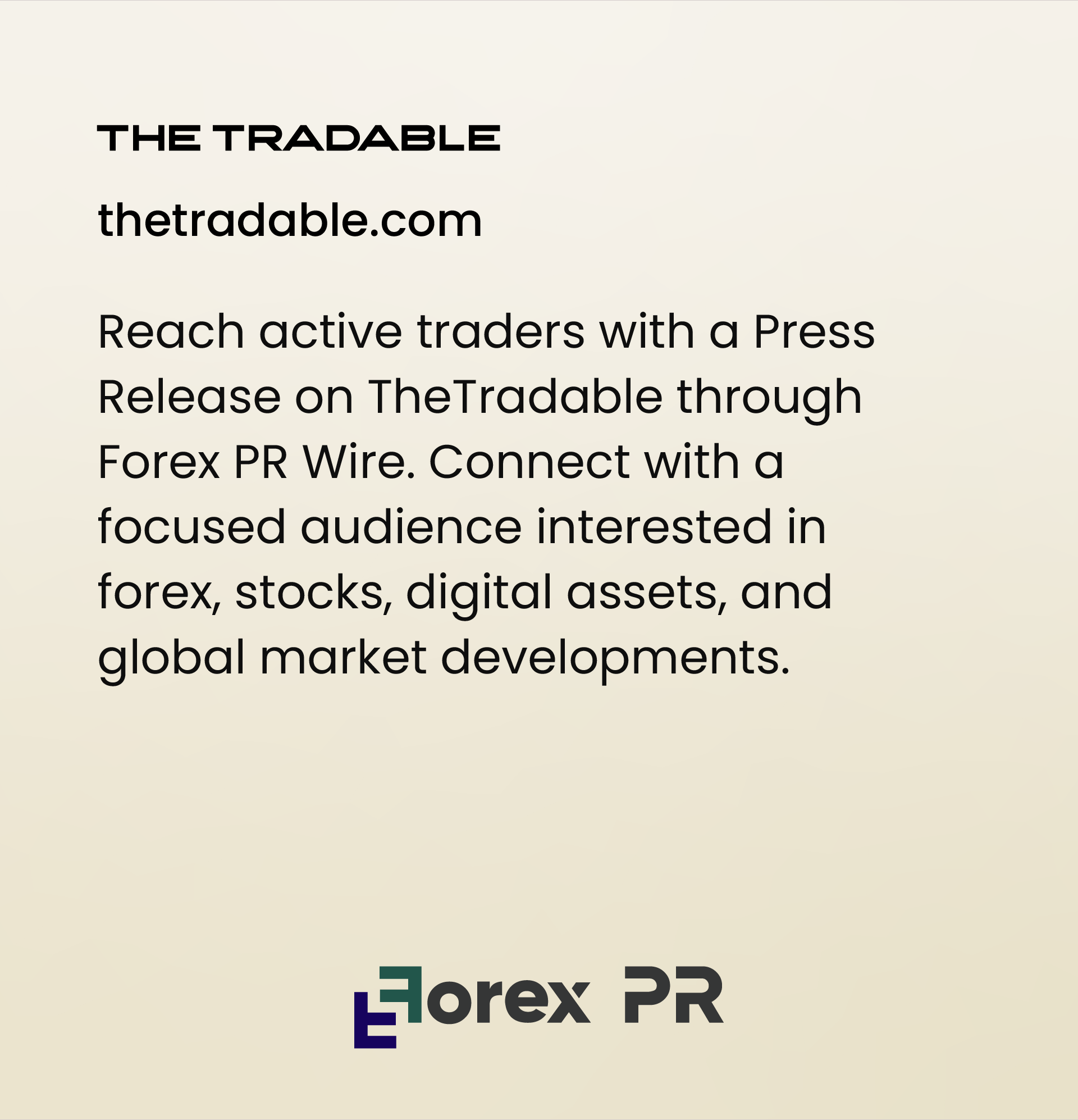 Press Release on The Tradable