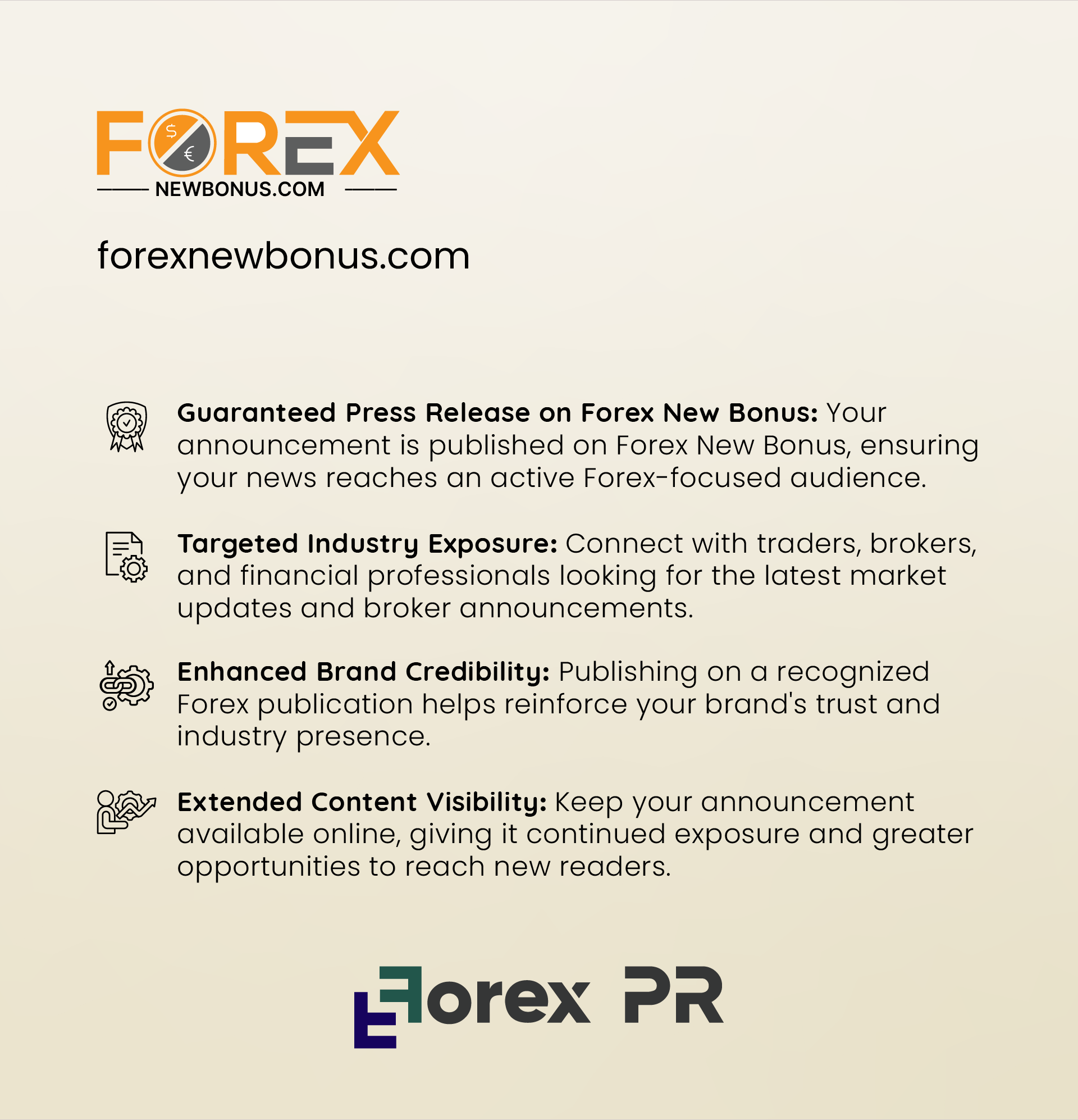 forex new bonus press release