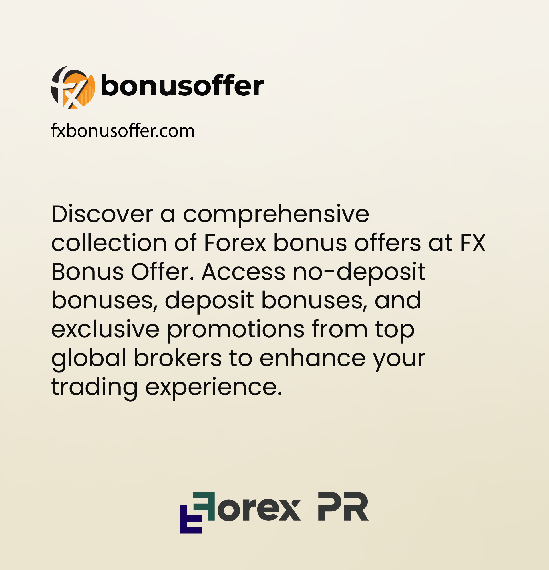 get visible your brand with fx bonus offer press release